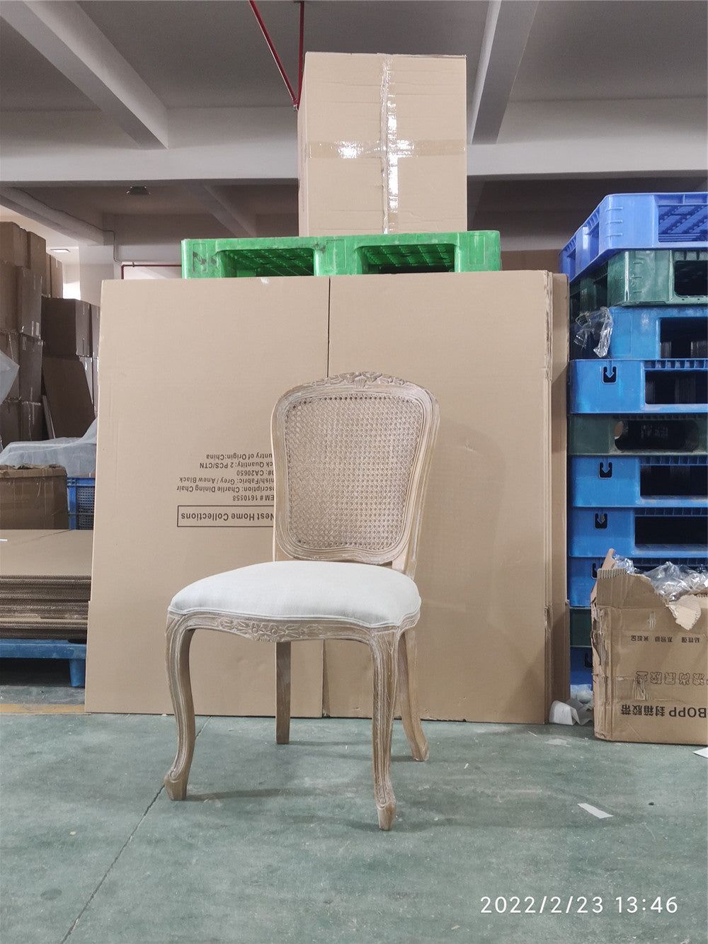 Cane Back French Leg Dining Chair