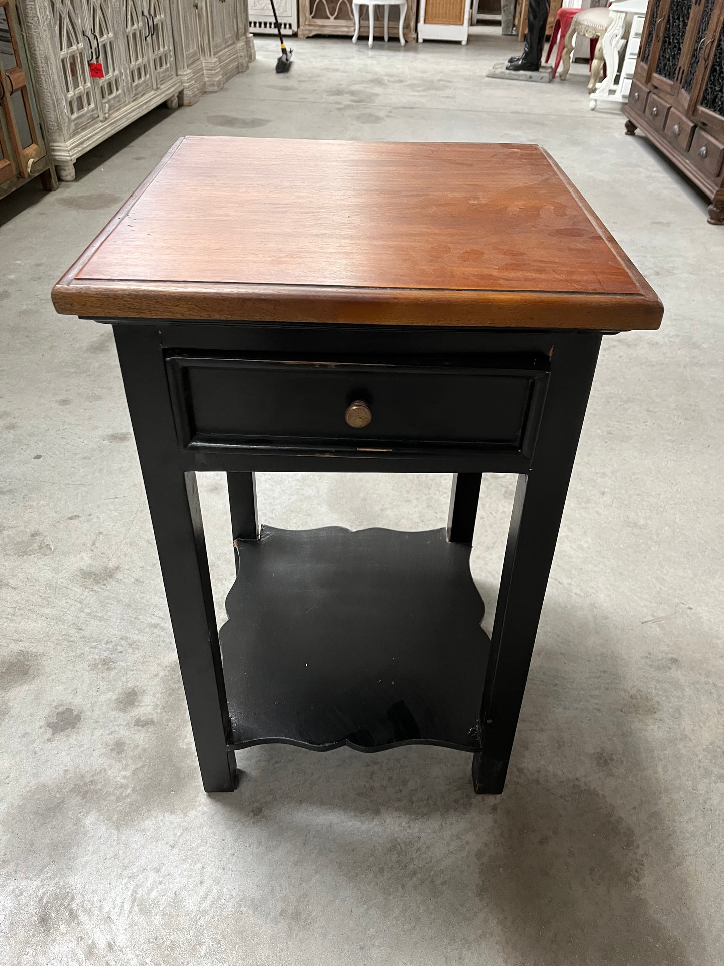 Bs-101 Mahogany side table black
