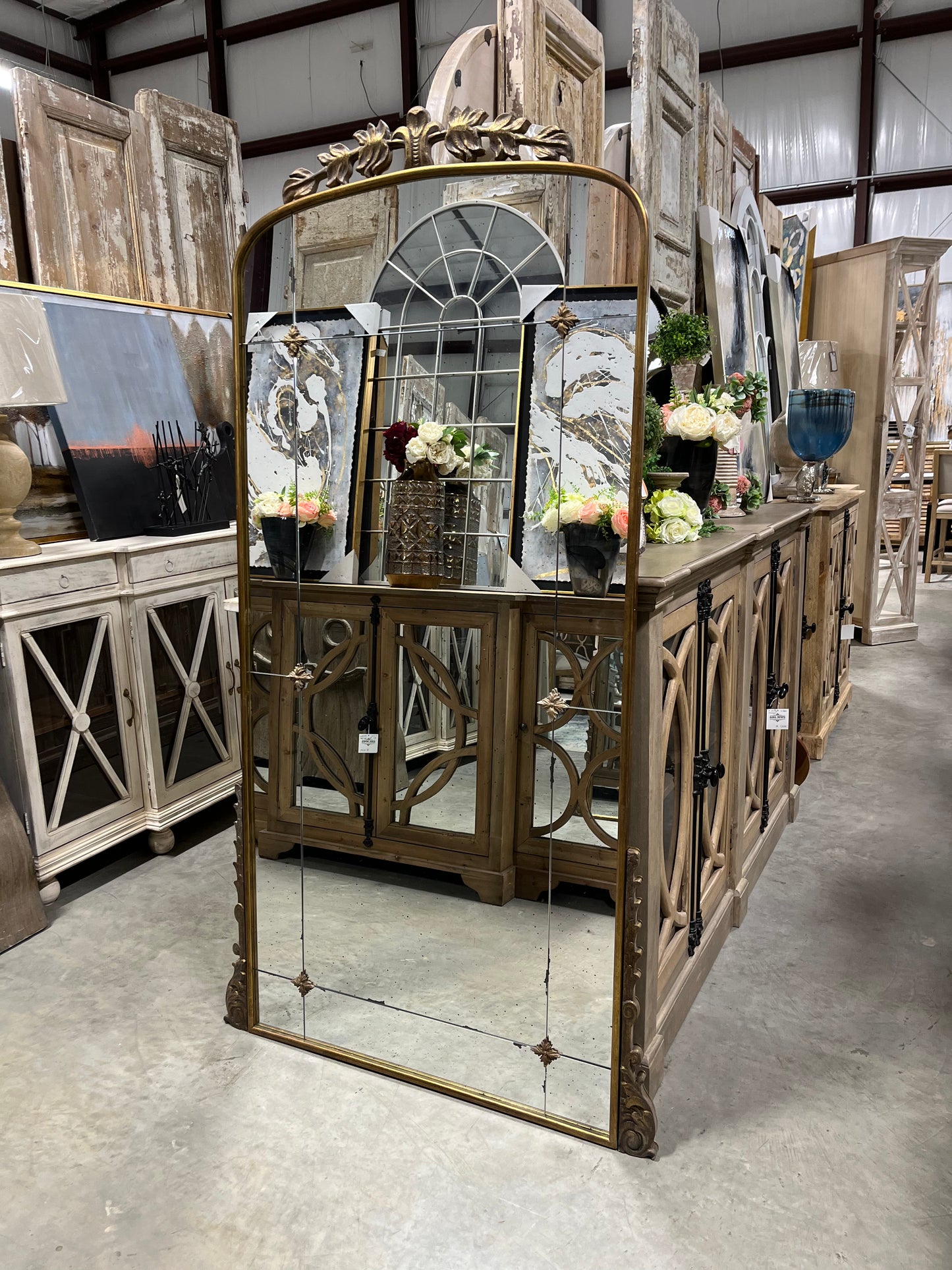 Gold Cathedral Mirror