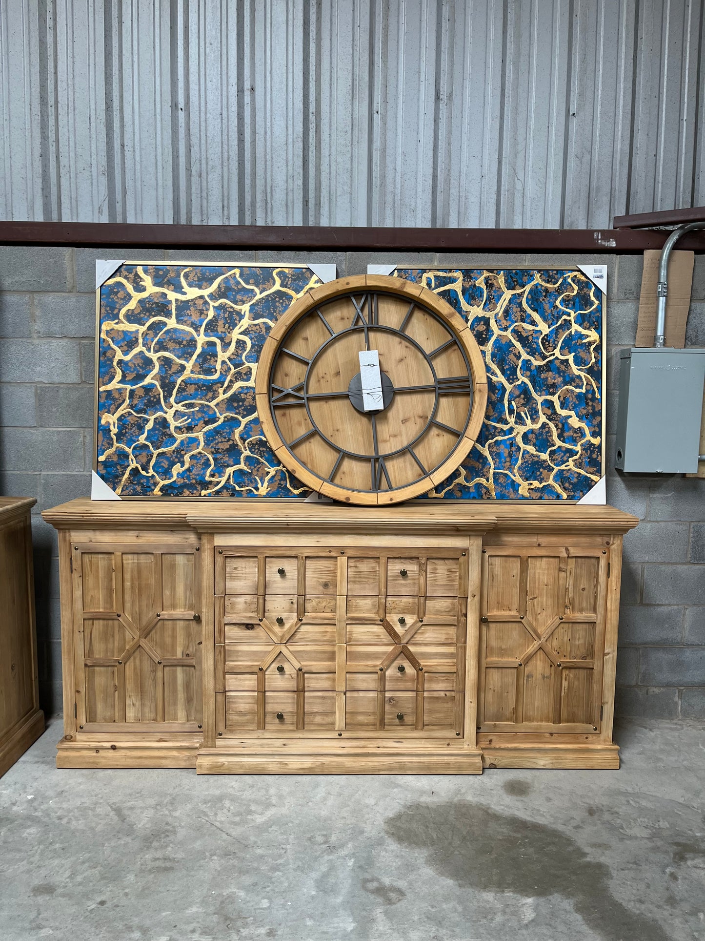 A~0344~1 XL Elm Buffet Natural