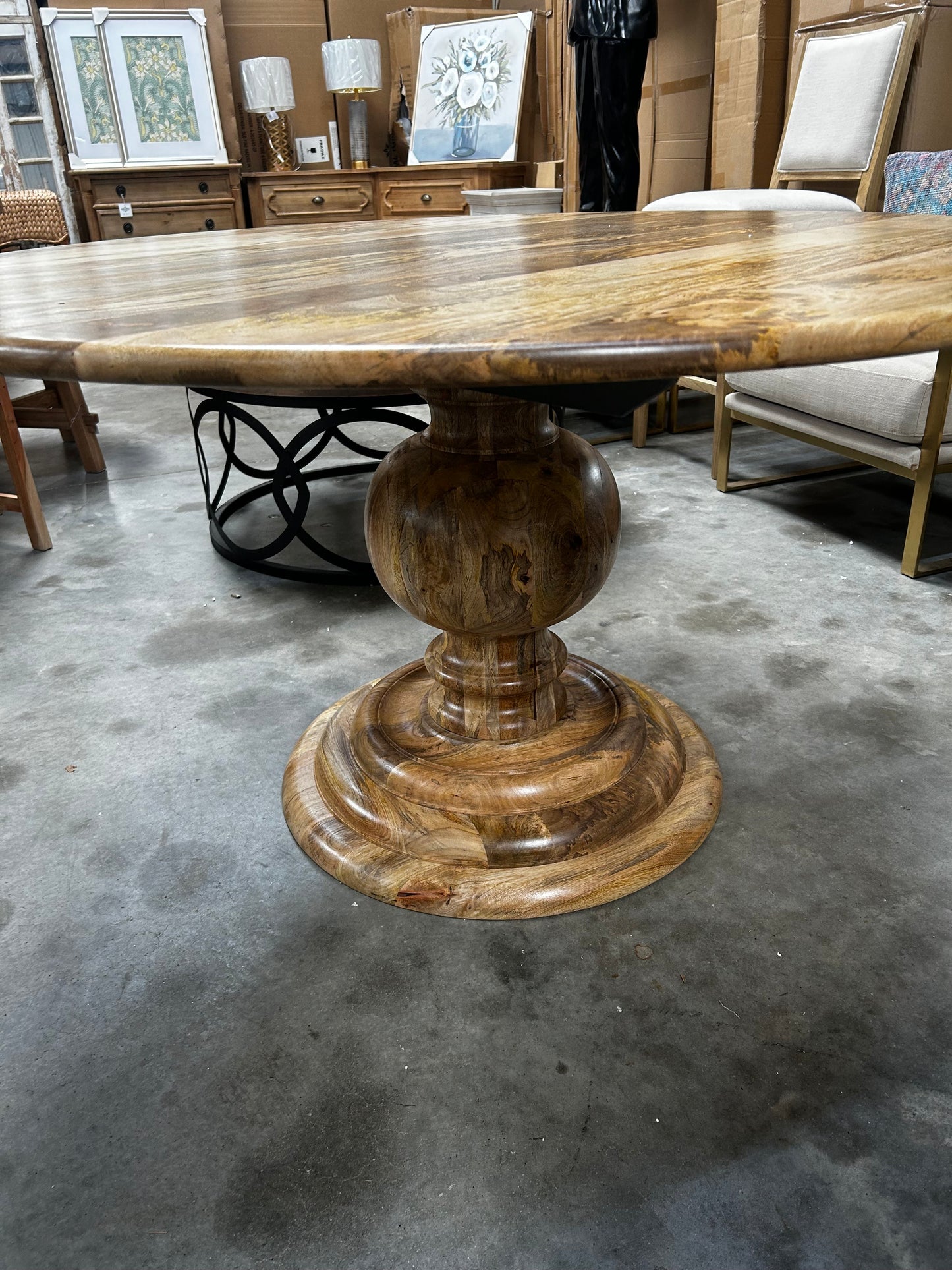 SK52 54" mango round table