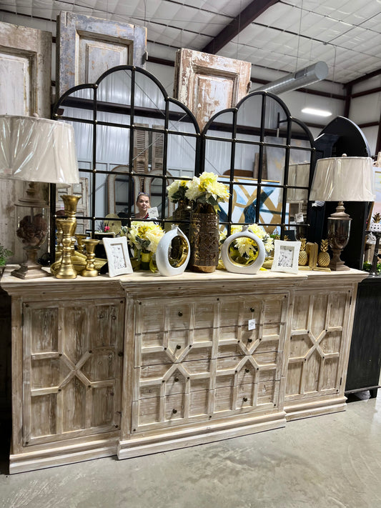 A-0344-1 Xl Elm Buffet White Wash