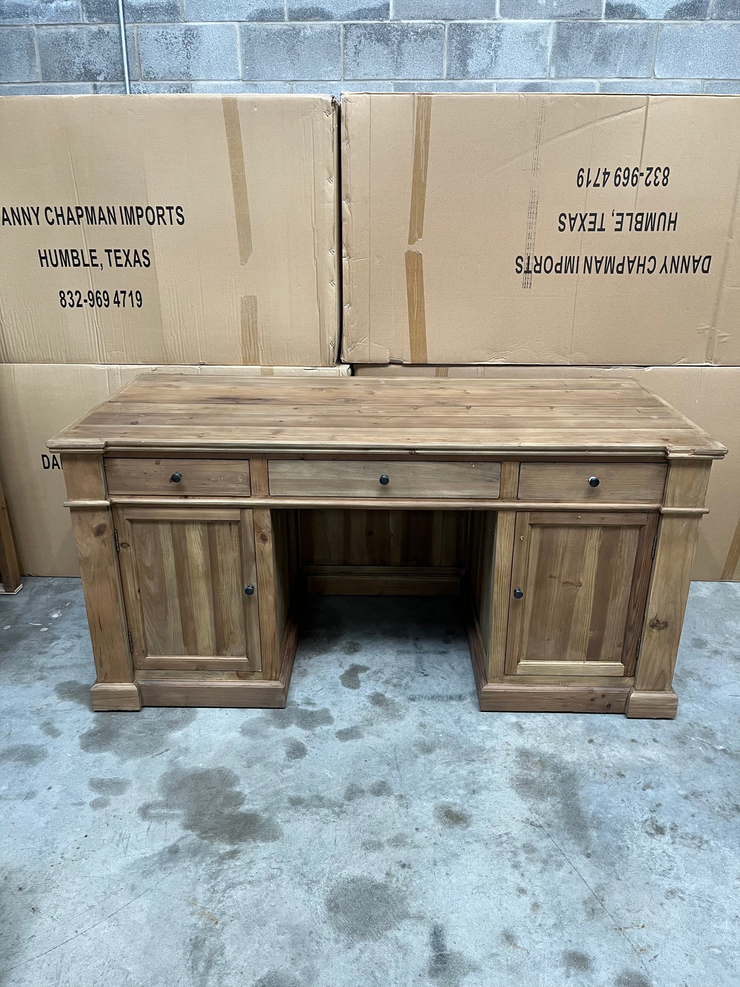 JJ0113 pine desk  
